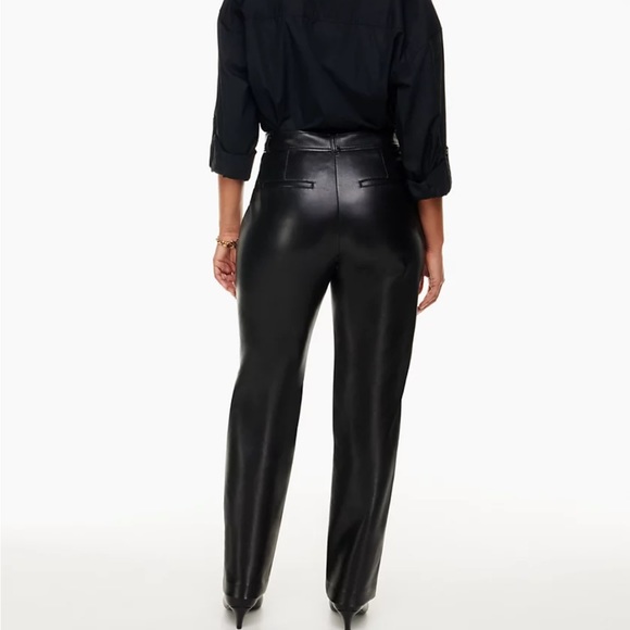 ARITZIA BABATON VEGAN LEATHER COMMAND PANT - Picture 10 of 11